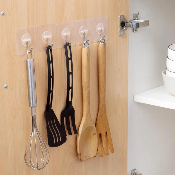 Adhesive hooks online for kitchen
