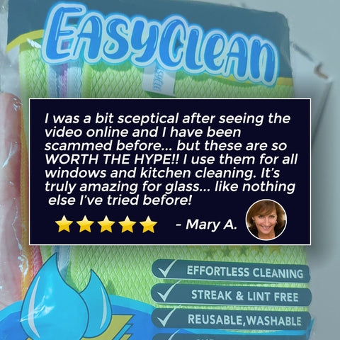 NanoScale™ Streak & Smear Free Miracle Cleaning Cloths - Reusable