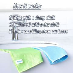 NanoScale™ Streak & Smear Free Miracle Cleaning Cloths - Reusable