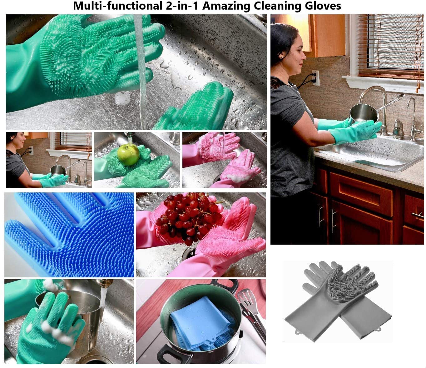 Silicone Washing Gloves
