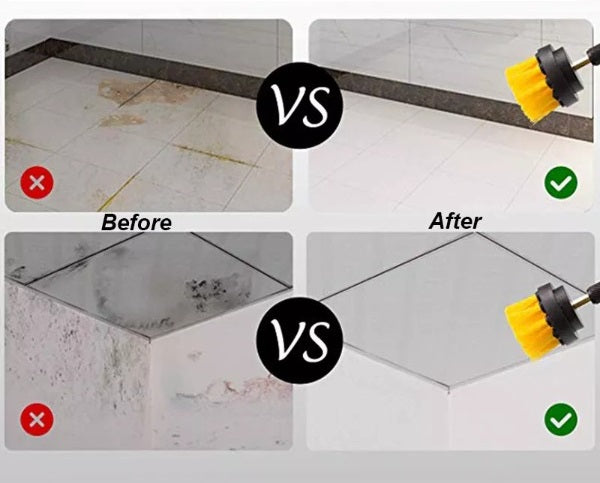 drill brush scrub attachment tile cleaning
