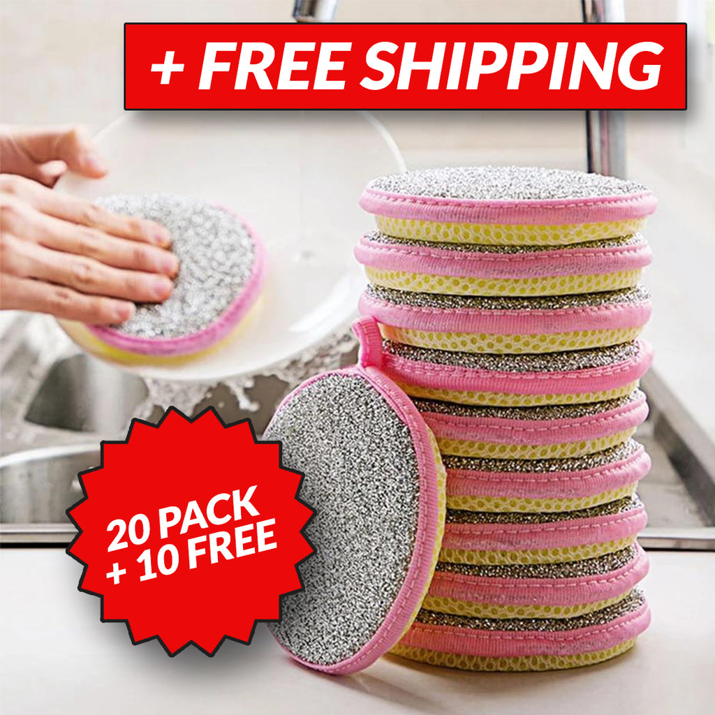Double Sided Scrubbing Sponges